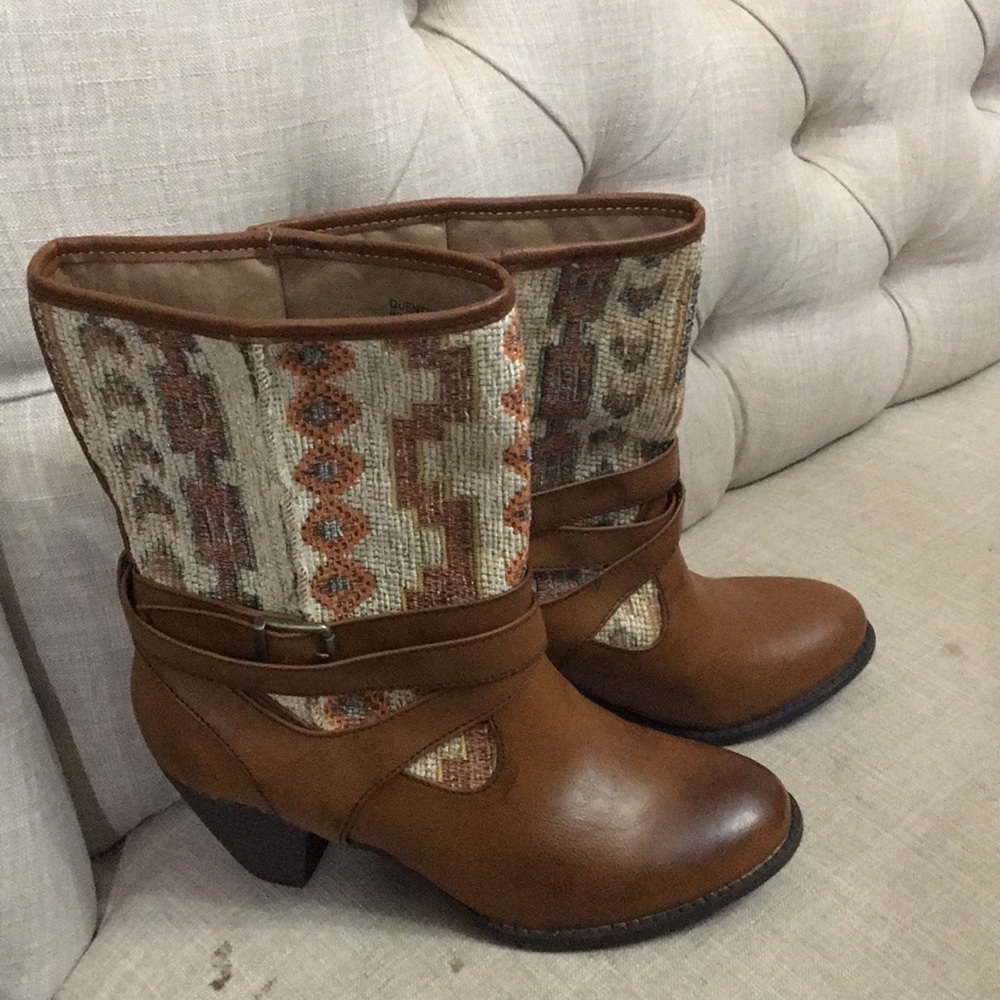 Ankle Boots with Cool Western Design